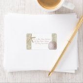 Vintage Strandadresse Adressaufkleber (Insitu)