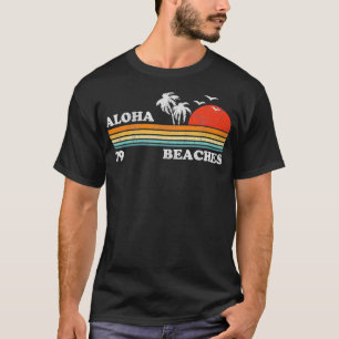Vintage Strände von Aloha Hawaii Beach Retro Sonne T-Shirt