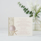 Vintage Strandfahrt Begleitkarte (Stehend Vorderseite)