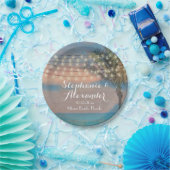 Vintage Strandlichter Sonnenuntergang Pappteller (Party)