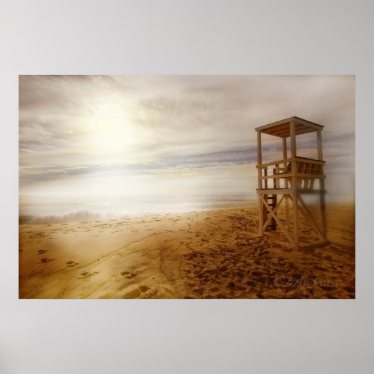 Vintage-Strandposter Poster (Vorne)