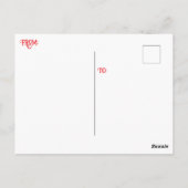 " VINTAGE STRANDSCHÖNHEIT " POSTKARTE (Rückseite)