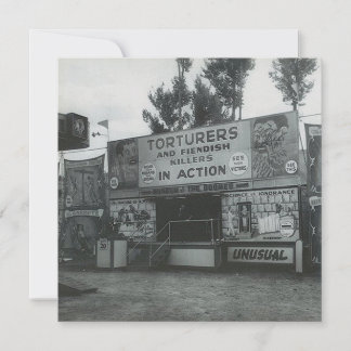 Vintage-"Strange Attraction"-Karte mit flacher Obe