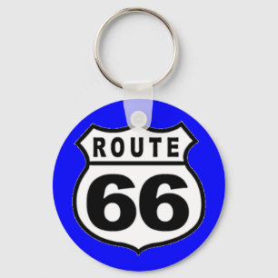 VINTAGE STRASSE 66 AMERIKANA VATER TAG SCHLÜSSELANHÄNGER