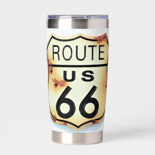 Vintage Straße 66 Thermobecher (Vorderseite)