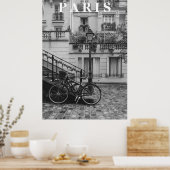 Vintage Straße Paris Poster (Küche)