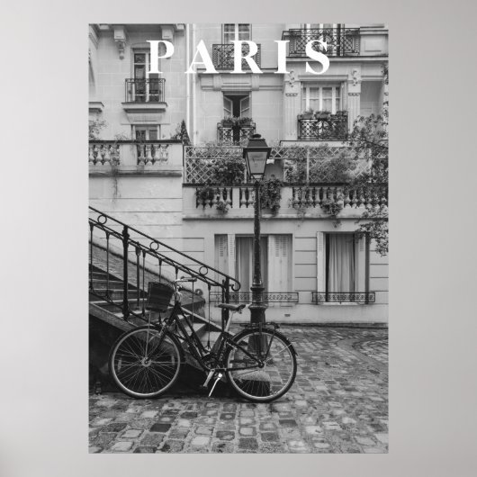 Vintage Straße Paris Poster (Vorne)