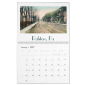 Vintage Straßen quer durch den amerikanischen Maue Kalender (Jan 2027)