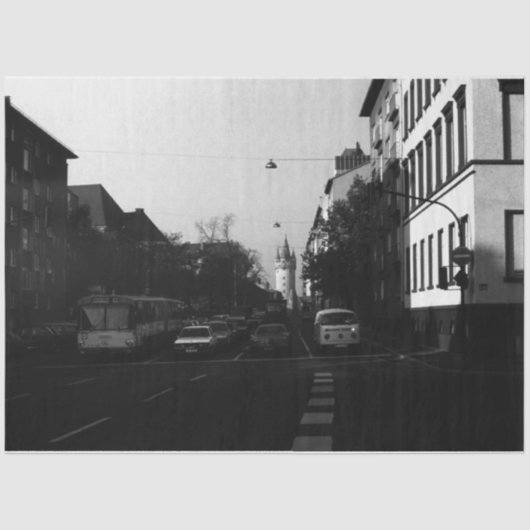 Vintage Straßenbahnen Seidenpapier (Vorderseite)