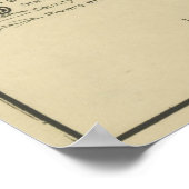 Vintage Straßenkarte Texas (1917) Poster (Ecke)