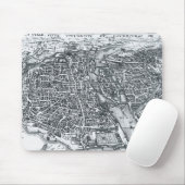 Vintage Straßenkarte von Paris Frankreich Mousepad (Mit Mouse)