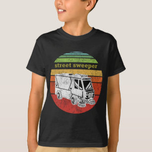 Vintage-Straßenkehrer-Beruf Retro-Grafik T-Shirt
