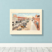 Vintage Straßenszene, West Palm Beach, Florida Leinwanddruck (Insitu (Holzboden))