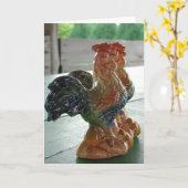 Vintage Sträucher, Geburtstag Karte (Gelbe Blume)