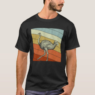 Vintage Strauße für Jungen Mädchen Strauße Retro T-Shirt