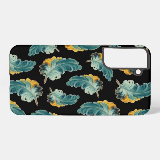 Vintage Straußenwolken Samsung Galaxy Hülle (Rückseite (Horizontal))