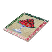 Vintage Strawberries kitchen tile Fliese (Seite)