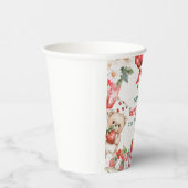 Vintage Strawberry Berry Sweet 2nd Birthday  Pappbecher (Rechts)