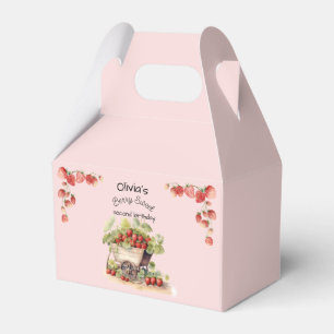 Vintage Strawberry Berry Sweet Birthday Party Geschenkschachtel