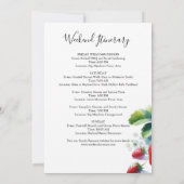 Vintage Strawberry Family Wiedersehen Einladung (Rückseite)