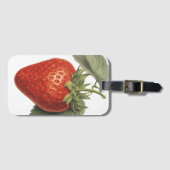 Vintage Strawberry Gepäckanhänger (Vorderseite (Horizontal))