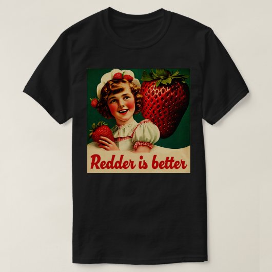 Vintage Strawberry Girl T-Shirt (Design vorne)