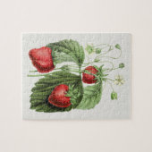 Vintage Strawberry-Illustration Puzzle (Horizontal)