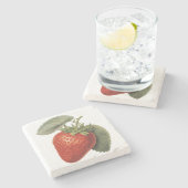 Vintage Strawberry  Steinuntersetzer (Seitenansicht)
