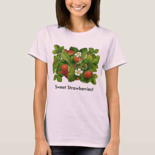 Vintage Strawberry T-Shirt (Vorderseite)