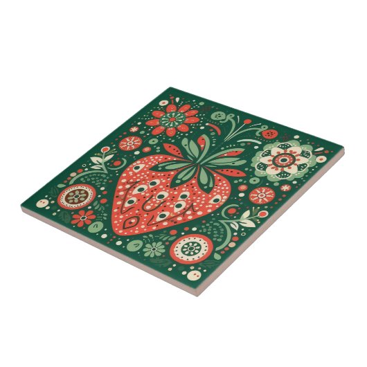 Vintage Strawberry tile Fliese (Seite)