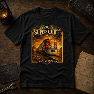 Vintage Streamliner Zug Klassische Bahnreise T-Shirt