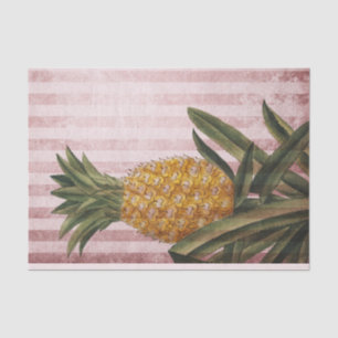 Vintage Streifen Ananas Seidenpapier