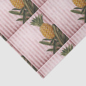 Vintage Streifen Ananas Seidenpapier (Ausschnitt)