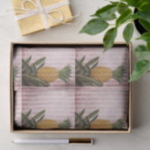 Vintage Streifen Ananas Seidenpapier (Geschenk)