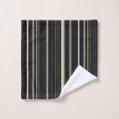 Vintage Streifen Badhandtuch Set (Waschlappen)