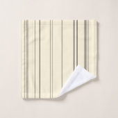 Vintage Streifen Badhandtuch Set (Waschlappen)