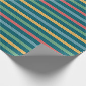 Vintage Streifen Geschenkpapier (Ecke)