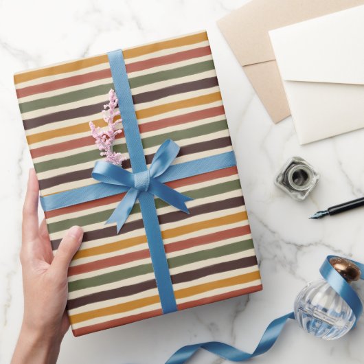 Vintage-Streifen Geschenkpapier (Schenken)