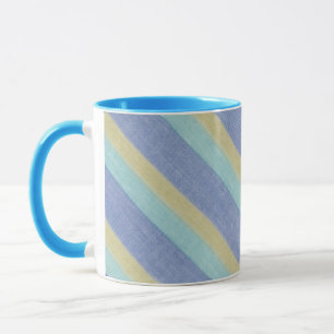 Vintage Streifen Keramik Tasse