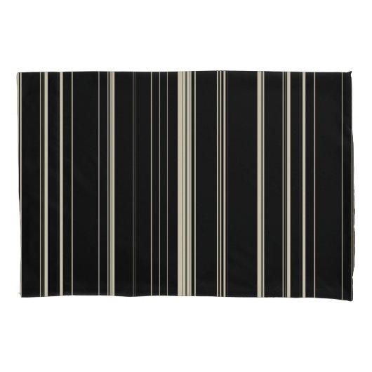 Vintage Streifen Kissenbezug (Vorderseite)