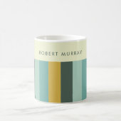 Vintage Streifen mit horizontalem Hintergrund für  Kaffeetasse (Mittel)