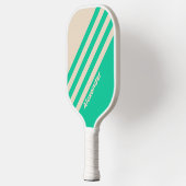 Vintage Streifen mit Namen Pickleball Schläger (Links)