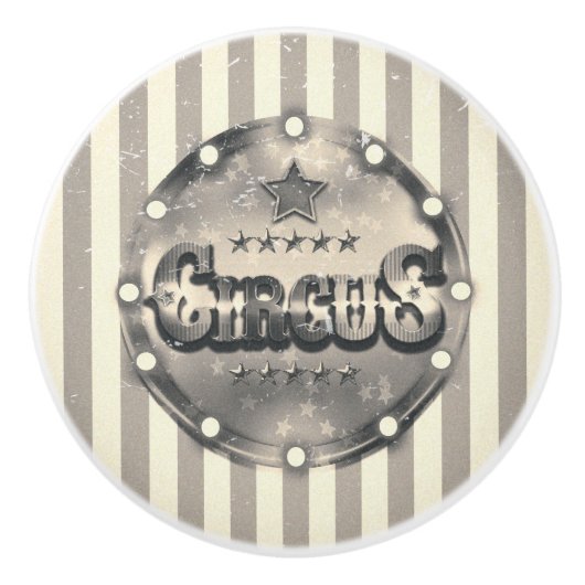 Vintage Streifen mit Streifen Coole, individuell e Keramikknauf (Vorderseite)