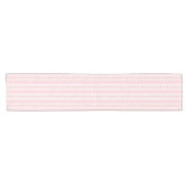 Vintage Streifen-Muster in rosa floraler Retro Kurzer Tischläufer (Horizontal)