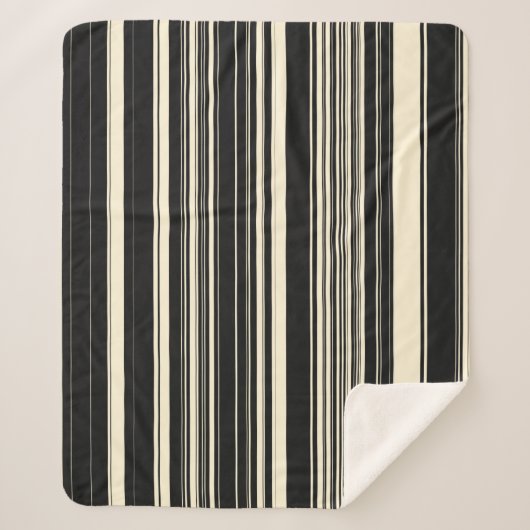 Vintage Streifen Sherpadecke (Vorderseite)
