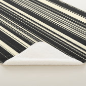 Vintage Streifen Sherpadecke (3/4)