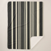 Vintage Streifen Sherpadecke (Vorderseite)