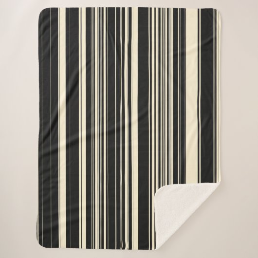 Vintage Streifen Sherpadecke (Vorderseite)