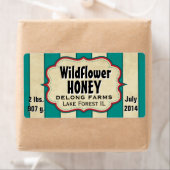 Vintage Streifen Wildblume Honig Große horizontale (Insitu)