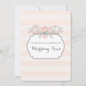 Vintage Streifen zur Hochzeitsstimmung Einladung (Vorderseite)